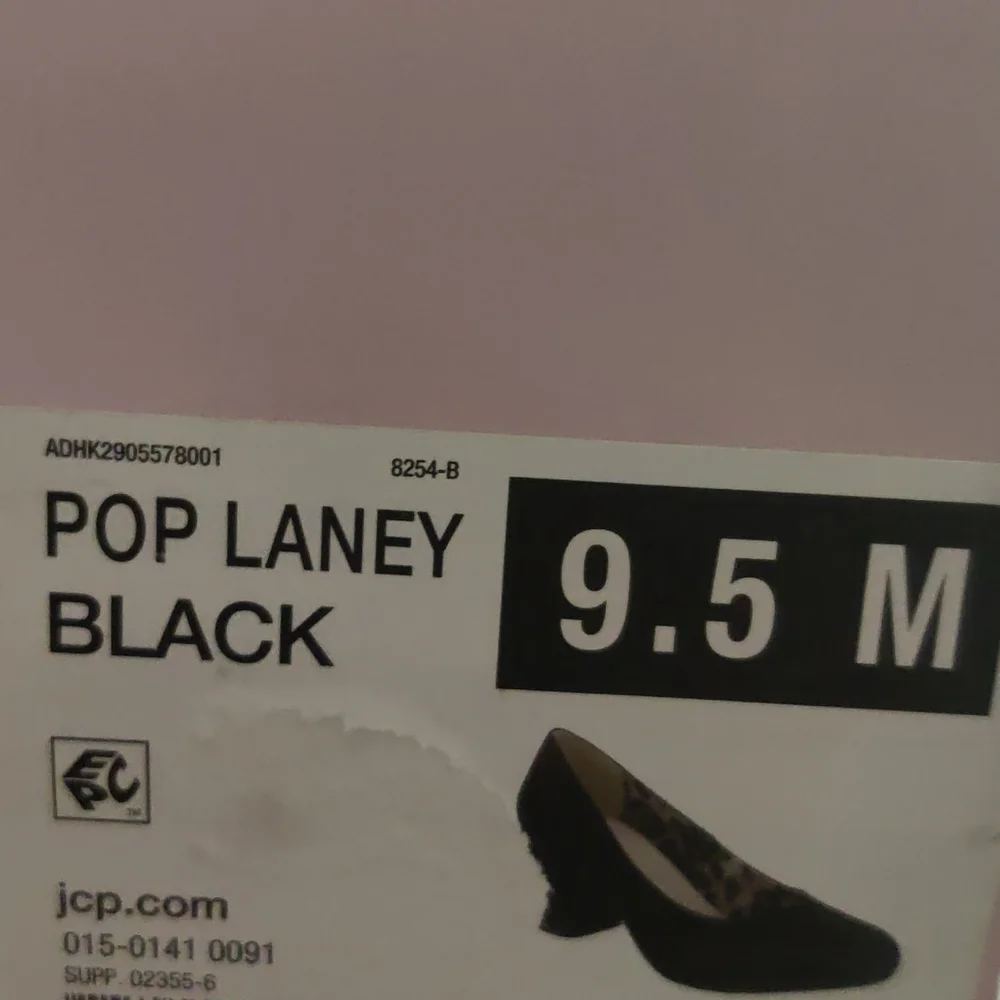 Pop Womens Laney Pumps Block HeelSize 9.5M, Color Black - Picture 8 of 8
